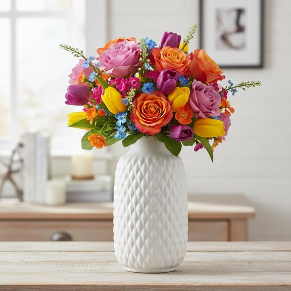 Melanie Ceramic Decorative Bottle Vase