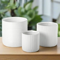 Paloma Ceramic Round Planter Set (Set of 3)
