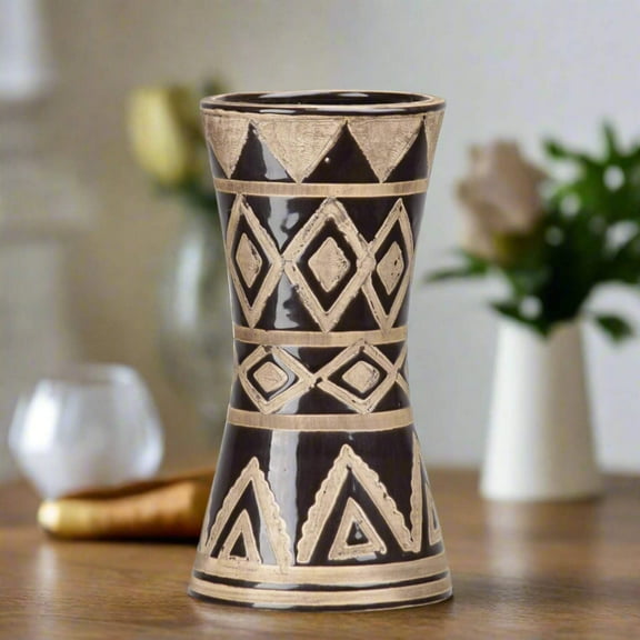 Ferian Tribal Pattern Ceramic Vase