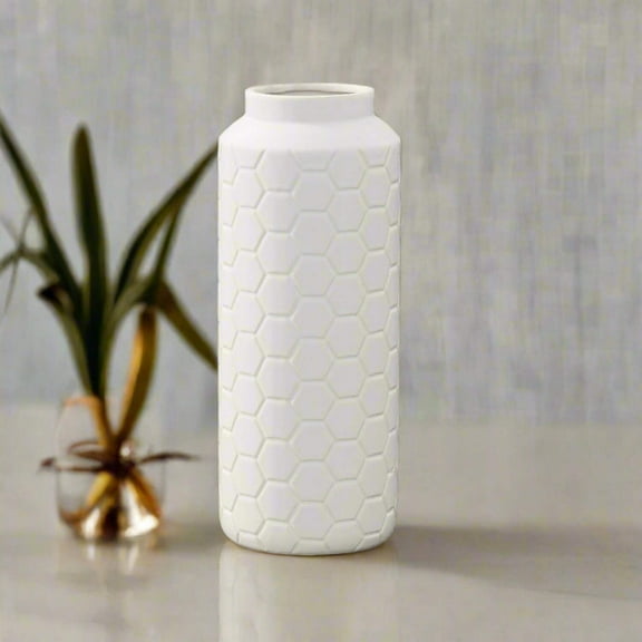Rovari Octagon Pattern Ceramic Vase