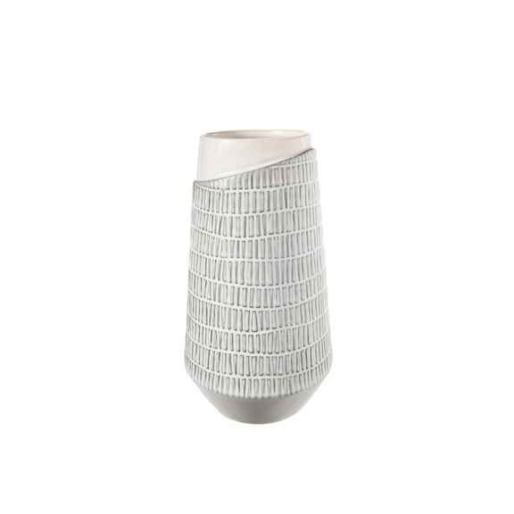 Zavira Vertical Line Ceramic Vase