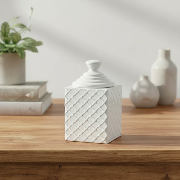 Yasmina Ceramic Square Canister