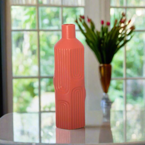 Ardelle Ceramic Square Bottle Vase