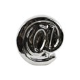 thumbnail image 1 of Urban Trends Collection Ceramic Alphabet Wall Decor Symbol "@" Polished Chrome Finish Silver, 1 of 2