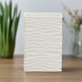 thumbnail image 1 of Quarin Embossed Wavy Ceramic Vase, 1 of 3
