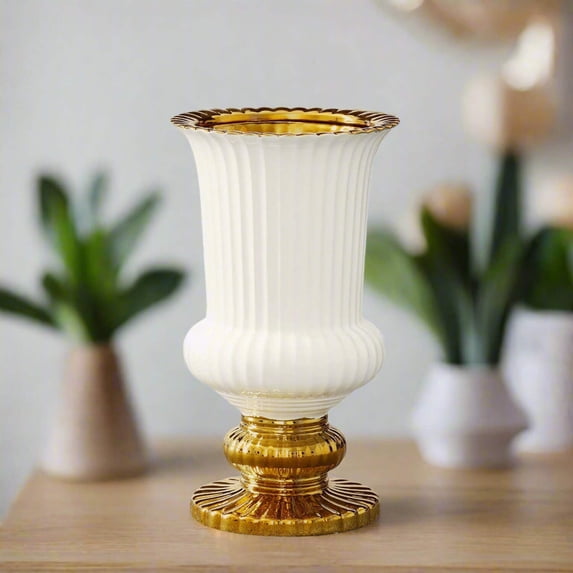 Perani Glossy Ceramic Urn Vase