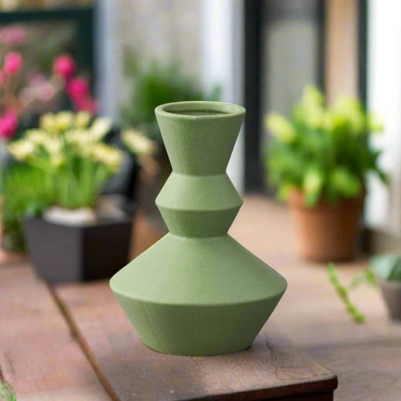 Porshan Geometric Ceramic Vase