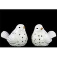 thumbnail image 1 of Urban Trends Collection 12955-AST Ceramic Bird Figurine With Cutout Design - White, 1 of 2