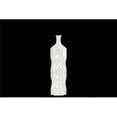 thumbnail image 1 of Urban Trends Collection 24406 Ceramic Round Bottle Vase With Dimpled Sides- Medium - White, 1 of 3