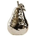 thumbnail image 1 of Urban Trends Collection 32800 Ceramic Pear Figurine with Stem and Leaf, Dimpled Polished Champagne, Medium, 1 of 6
