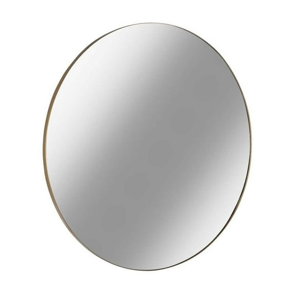 Urban Trends Collection 34092 Metal Round Wall Mirror with Frame, Metallic Gold - Large