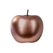 Nolyn Silver Ceramic Apple Decor – Decorative Home Accent, Tabletop Ornament, Modern Kitchen & Living Room Decoration (Size- Large | 6.00"x6.00"H, Tan)