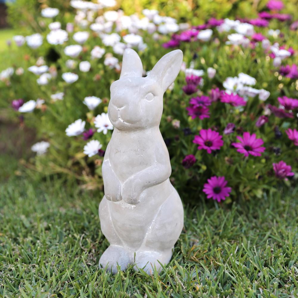 Urban Trends Collection 53702 Cement Sitting Upright Rabbit Figurine ...