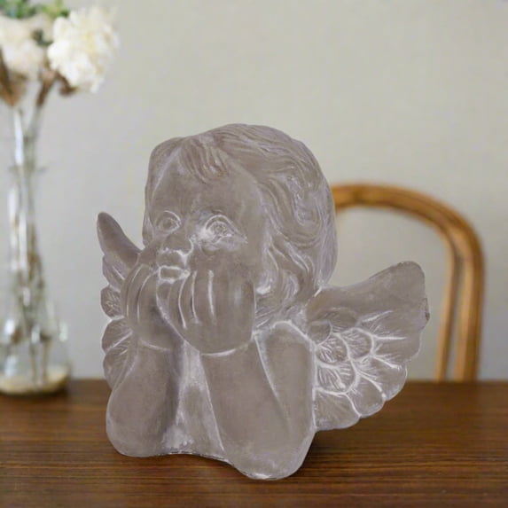 Uriel Resting Cherub Cement Figurine
