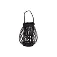 thumbnail image 1 of Bamboo Tall Round Bellied Lantern Weathered Finish-12.00"H, 1 of 1