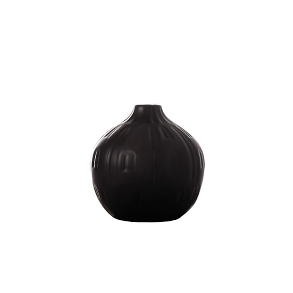 Ceramic Round Bellied Vase Gloss Finish