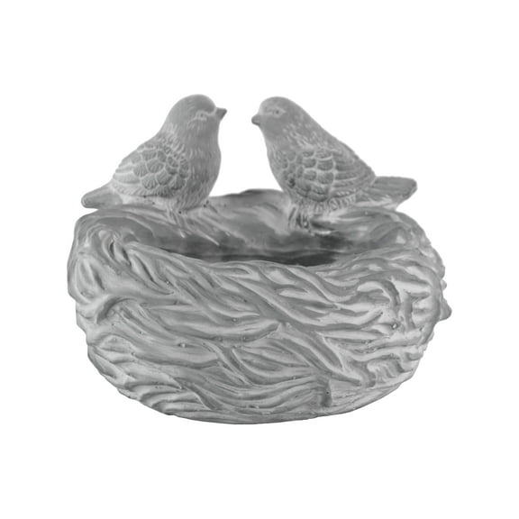 Urban Trends Collection 8" Cement Round Bird Bath