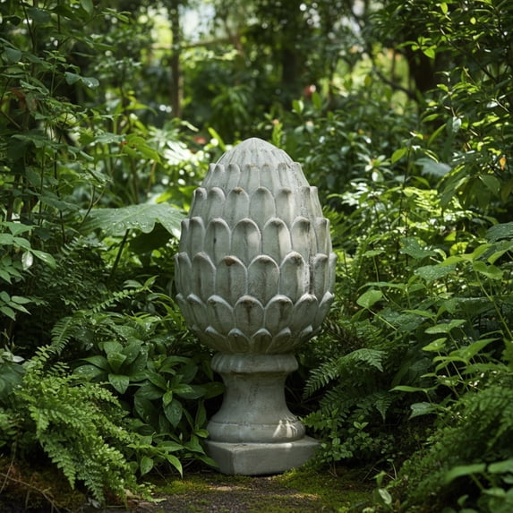 Kailea Artichoke Cement Figurine