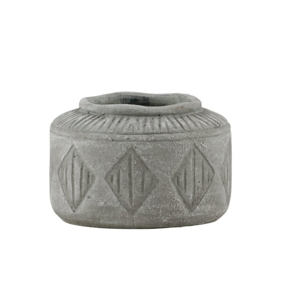 Urban Trends Collection: Cement Pot Washed Washed Concrete Finish Gray
