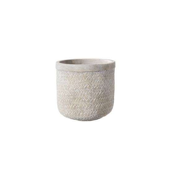 Terracotta Round Pot Washed Finish-6.25"H