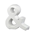thumbnail image 1 of Urban Trends Collection: Ceramic Alphabet Sculpture Decor, Polished Chrome Finish, Silver, 1 of 2