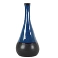 thumbnail image 1 of Ondine Ceramic Bellied Vase, Decorative Modern Pottery Vase for Flowers, Home Decor Accent for Living Room, Shelf, Table Centerpiece (Size- 5.25"x13.75"H, Blue), 1 of 11