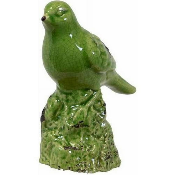 Urban Trends Collection: Ceramic Bird Figurine, Gloss Finish, Blue