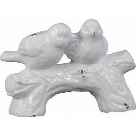 Urban Trends Collection: Ceramic Bird Figurine, Gloss Finish, Turquoise