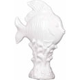 thumbnail image 1 of Urban Trends Collection: Ceramic Fish Figurine, Gloss Finish, White, 1 of 1