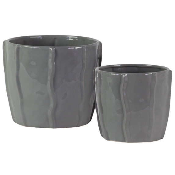 Ceramic Pot Gloss Finish-5.75"H