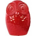 thumbnail image 1 of Urban Trends Collection: Ceramic Owl Figurine, Gloss Finish, Red, 1 of 2