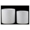 thumbnail image 1 of Urban Trends Collection Ceramic Round Pot Planters Gloss Finish, Set of 2, 1 of 5