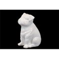 thumbnail image 1 of Urban Trends Collection  Ceramic Sitting British Bulldog Figurine, White, 1 of 1