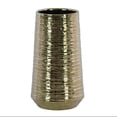 thumbnail image 1 of Lynde Combed Electroplated Metallic Vase, 1 of 7
