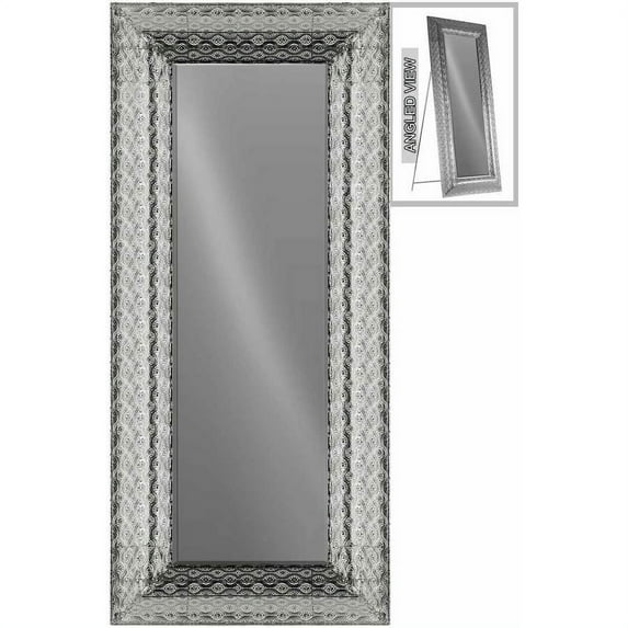 Urban Trends Metal Rectangular Floor or Wall Mirror with Attached Easel Stand