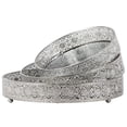 thumbnail image 1 of UTC25407 Metal Round Tray with Mirror Surface and Elevated Pierced Metal Sides Set of Three Polished Chrome Finish Silver, 1 of 1