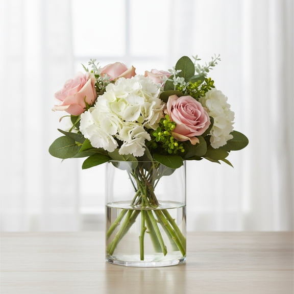 Urban Trends Cylinder Clear Glass