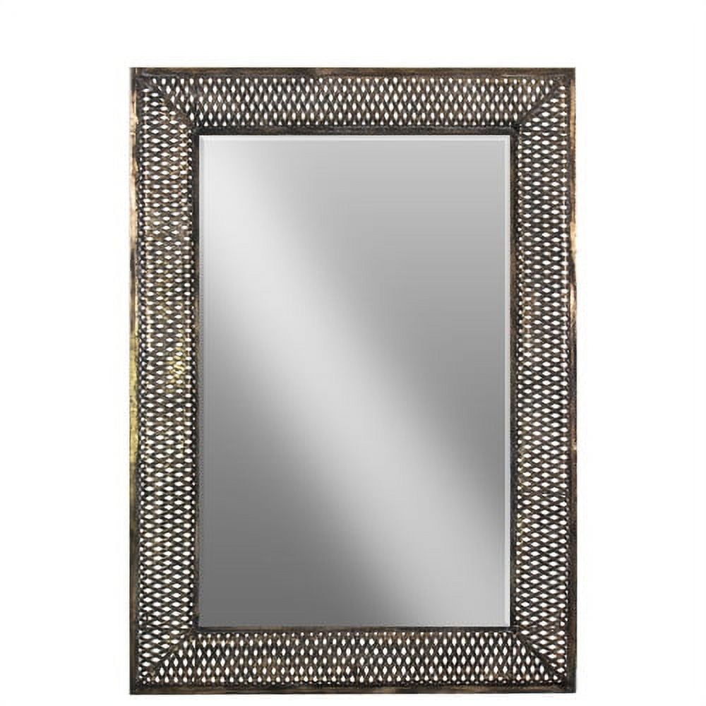 Urban Trends Metal Rectangular Wall Mirror - Walmart.com