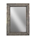 thumbnail image 1 of Metal Rectangular Wall Mirror with Lattice Metal Design Frame Tarnished Finish Bronze, 1 of 2