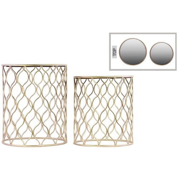 Urban Trends Metal Round 2 Piece Nesting Tables