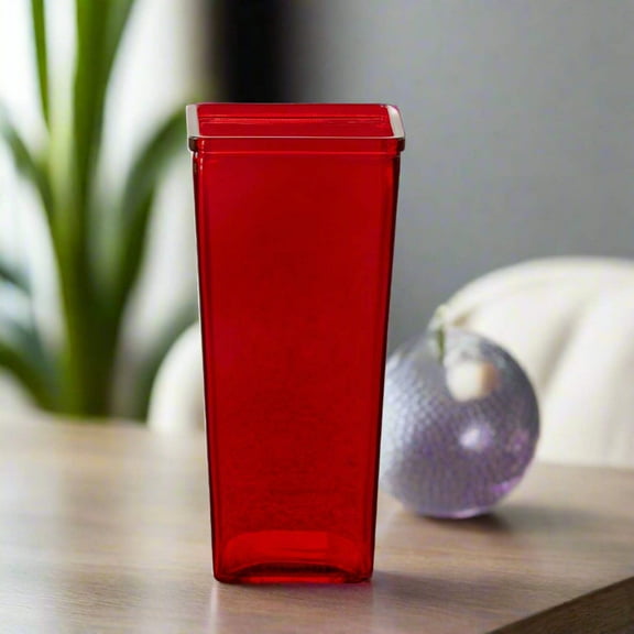 Billie Tapered Square Glass Vase