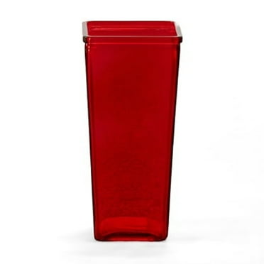Urban Trends Tapered Square Vase Glass