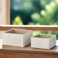 thumbnail image 1 of Calvian Terracotta Square Planter Set (Set of 2), 1 of 6