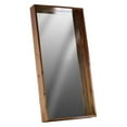 Urban Trends Wood Rectangular Wall Mirror with Protruding Frame - Walmart.com