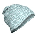 thumbnail image 1 of Urban Unisex Beanie, Cartoon Style Houses Europe, Hiking Outdoors, Seafoam and White, by Ambesonne, 1 of 1