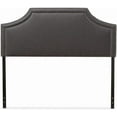 thumbnail image 1 of Urban Upmarket Modern and Contemporary Fabric Upholstered Headboard, Nailded Trim Head Board Grey/Full, 1 of 8