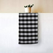 Urban Villa Cotton Dinner Napkins Set of 12, Highly Absorbent Soft Premium Cloth Napkins 20x20 Inches, Hotel Quality Reusable & Washable Table Dinner Napkins For Home (Black/White, Buffalo Checkerd)