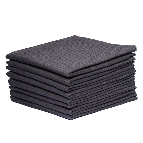 Urban Villa Dish cloths 12"x12" Set of 4 solid Grey/white