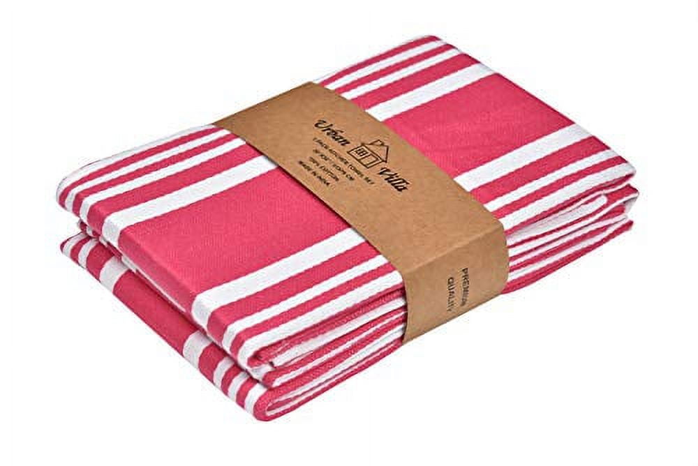 Urban Villa Set of 3 Kitchen Towels Highly Absorbent 100 Cotton Dish