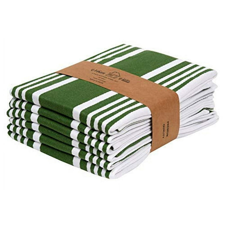 Urban Villa Set of 6 Kitchen Towels Highly Absorbent 100% Cotton